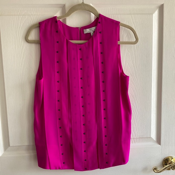 Robert Rodriguez NWOT silk chiffon, sleeveless blouse. Size 6. - Picture 1 of 5